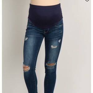 Pinkblush Maternity jeans full panel sz 27 skinny